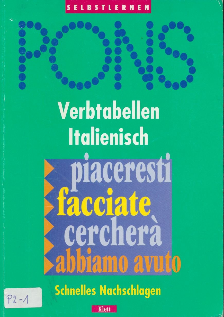 PONS Verbtabellen, Italienisch Foreign Languages ​​& Dictionaries