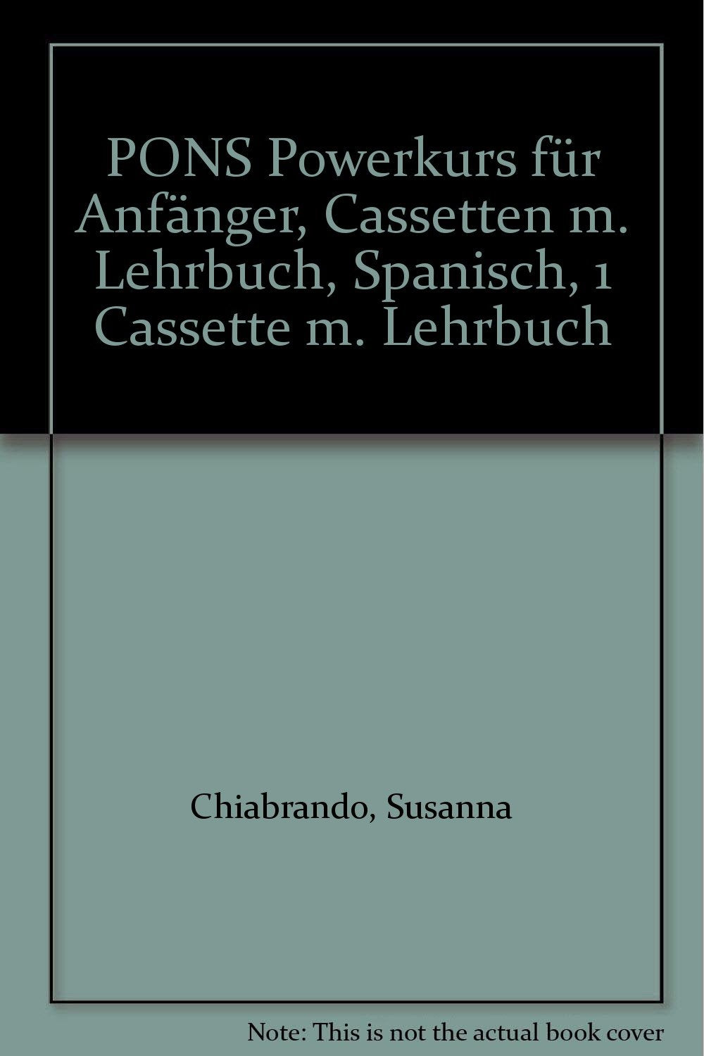 PONS Powerkurs für Anfänger, Cassetten m. Lehrbuch : Spanisch, 1 Cassette m. Lehrbuch Foreign Languages ​​& Dictionaries