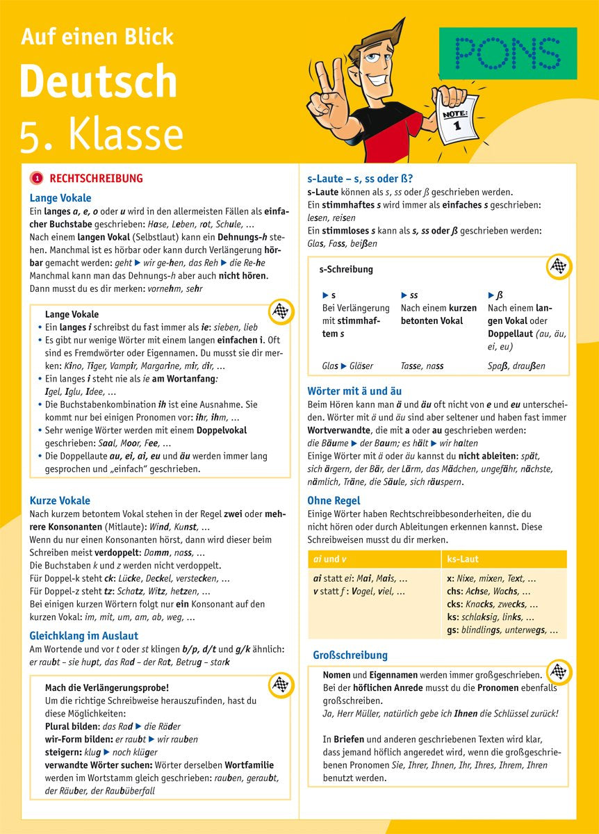 Product Image: PONS Deutsch 5. Klasse auf einen Blick