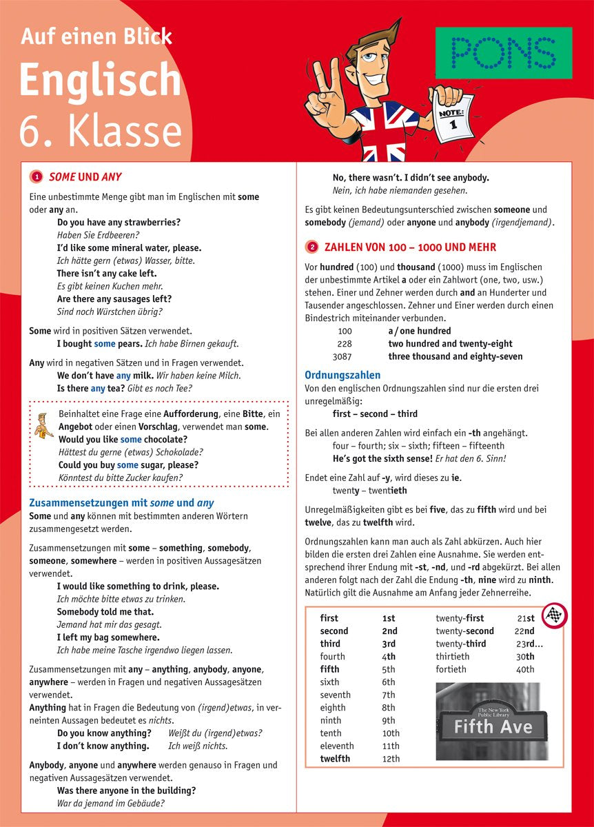 Product Image: PONS Englisch 6. Klasse auf einen Blick
