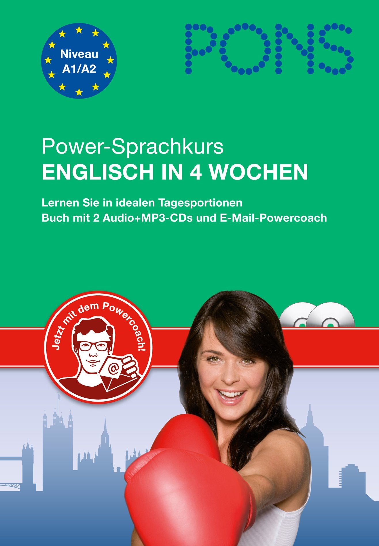 PONS Power-Sprachkurs Englisch in 4 Wochen: Lernen Sie in idealen Tagesportionen. Buch mit 2 Audio+MP3-CDs und E-Mail-Sprachencoach Learning & Reference