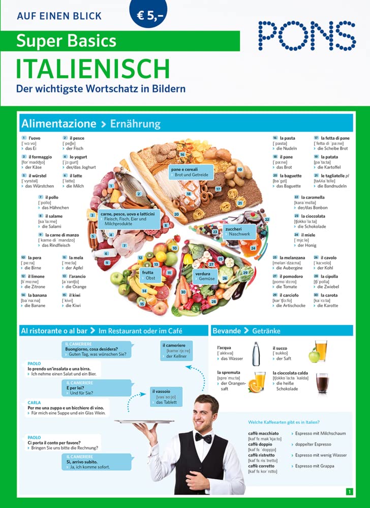 PONS Super Basics auf einen Blick Italienisch Foreign Languages ​​& Dictionaries