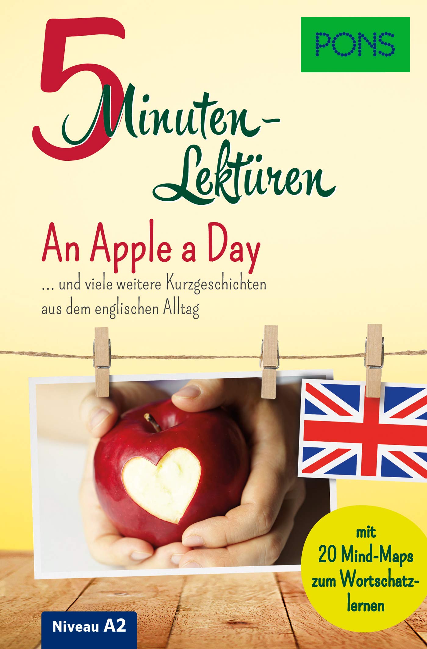 PONS 5-Minuten-Lektüren Englisch A2  -  An Apple a Day Foreign Languages ​​& Dictionaries