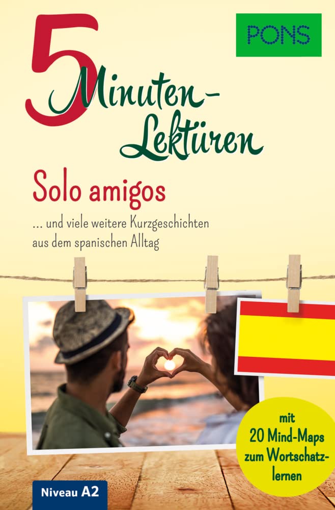 PONS 5-Minuten-Lektüren Spanisch A2 - Solo amigos General education