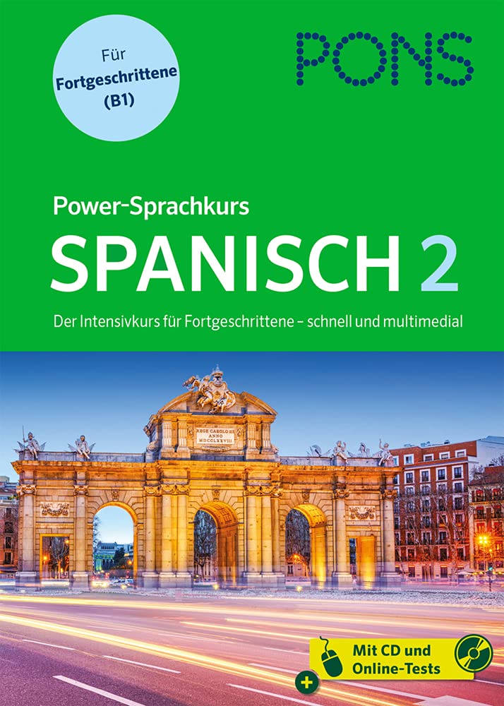 PONS Power-Sprachkurs Spanisch für Fortgeschrittene: Spanisch lernen mit Buch, Download und CD Foreign Languages ​​& Dictionaries