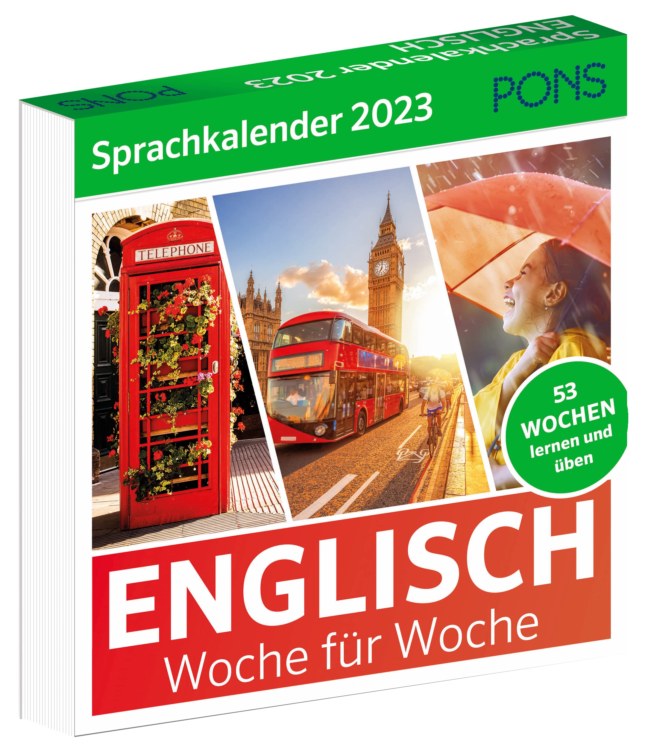 PONS Sprachkalender Englisch 2023: Woche für Woche book