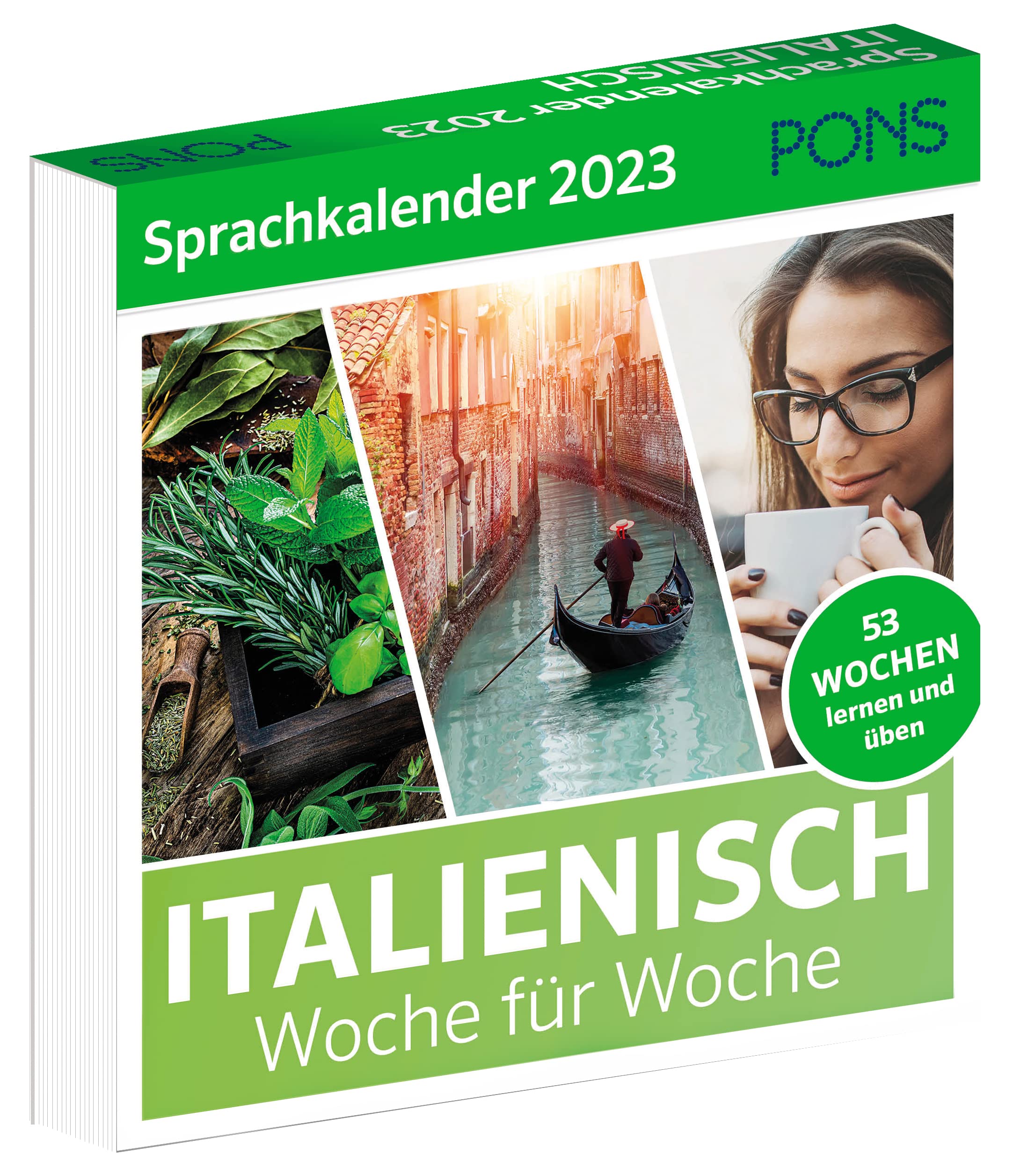 PONS Sprachkalender Italienisch 2023: Woche für Woche book