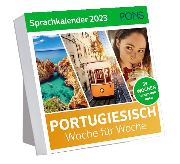 PONS Sprachkalender Portugiesisch 2023: Woche für Woche book