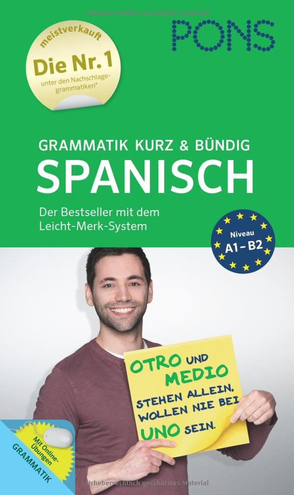 PONS Grammatik kurz & bündig Spanisch Foreign Languages ​​& Dictionaries