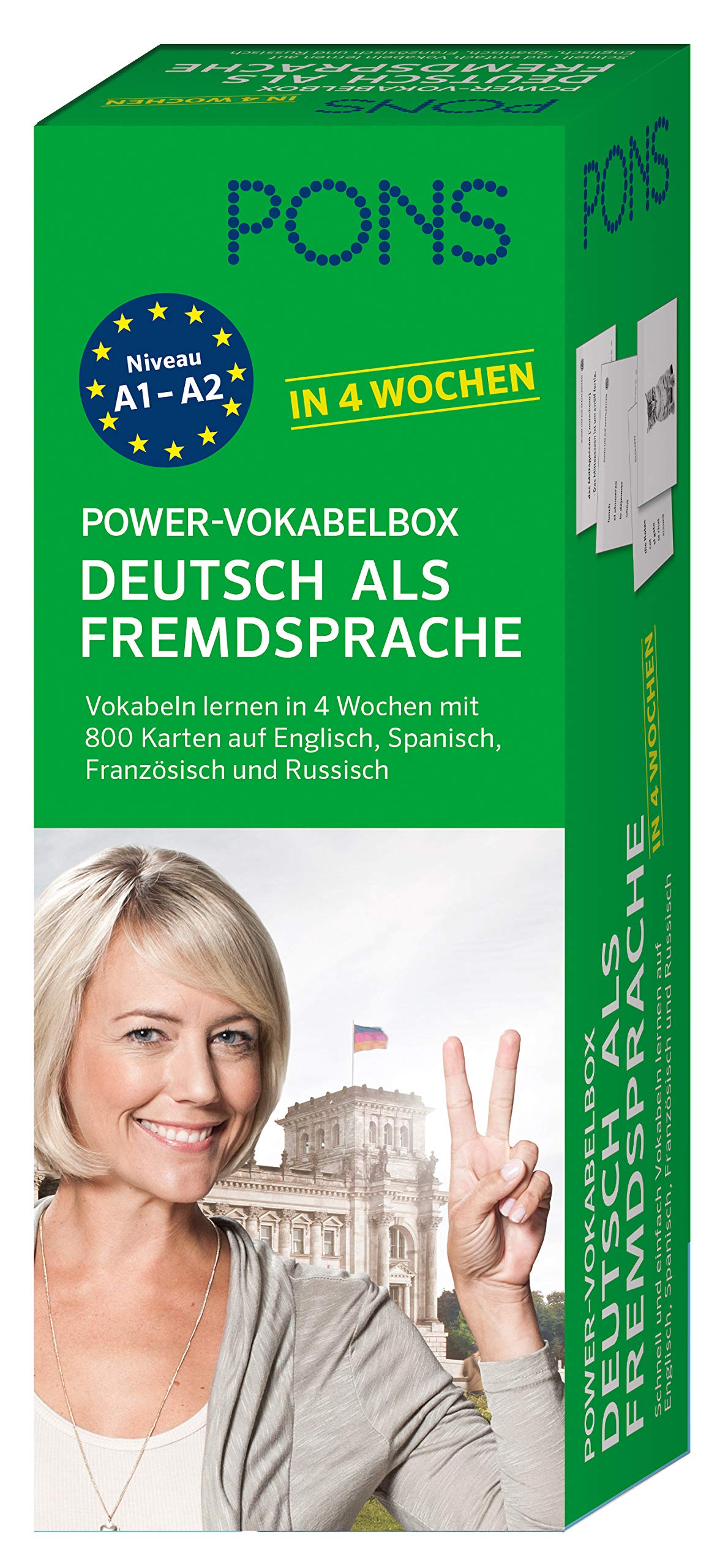 PONS Power-Vokabelbox Deutsch als Fremdsprache in 4 Wochen Foreign Languages ​​& Dictionaries
