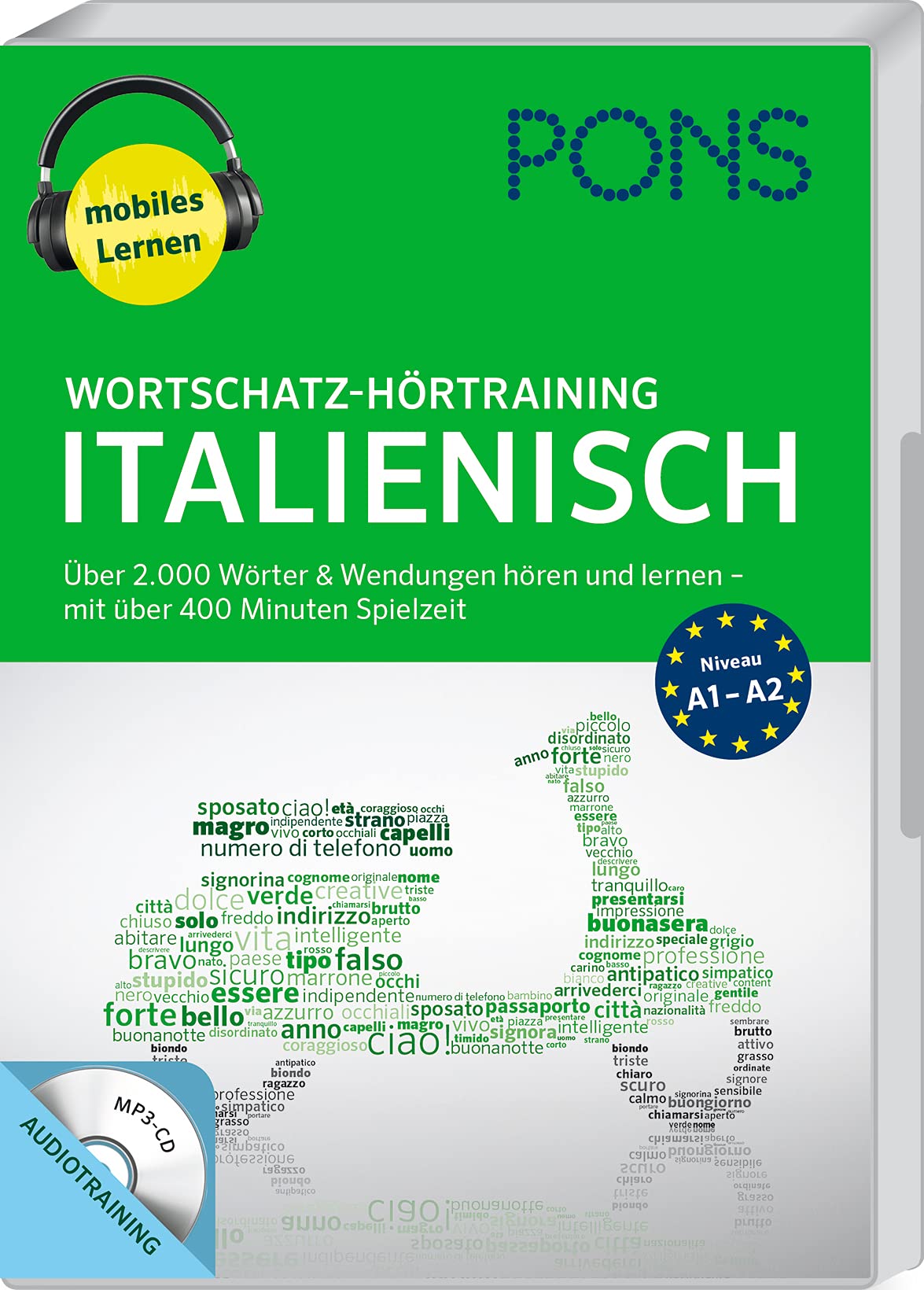 PONS Wortschatz-Hörtraining Italienisch mit Begleitheft und MP3-CD Foreign Languages ​​& Dictionaries