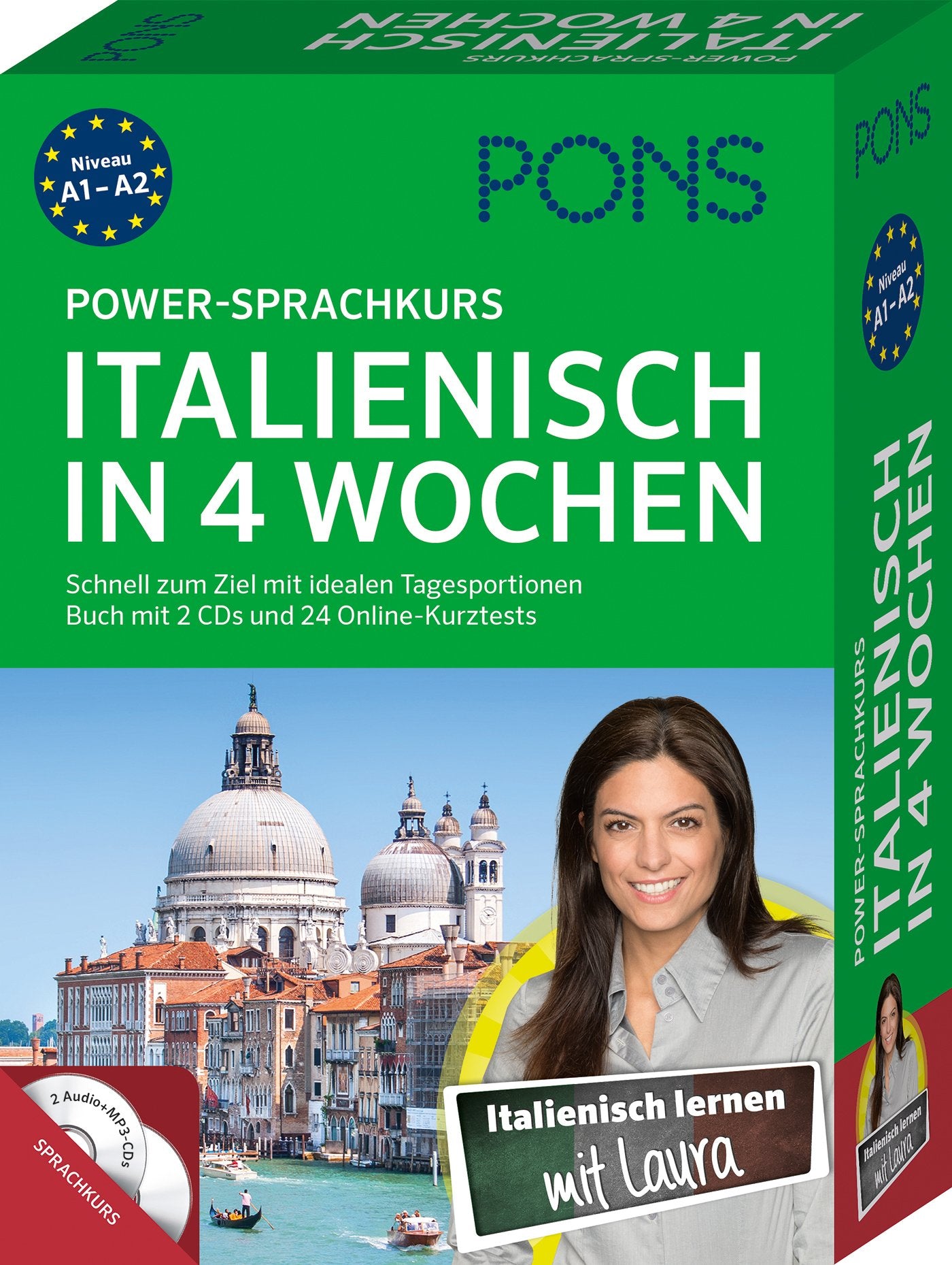 PONS Power-Sprachkurs Italienisch in 4 Wochen: Schnell zum Ziel mit idealen Tagesportionen. Buch mit 2 CDs und 24 Online-Kurztests Foreign Languages ​​& Dictionaries