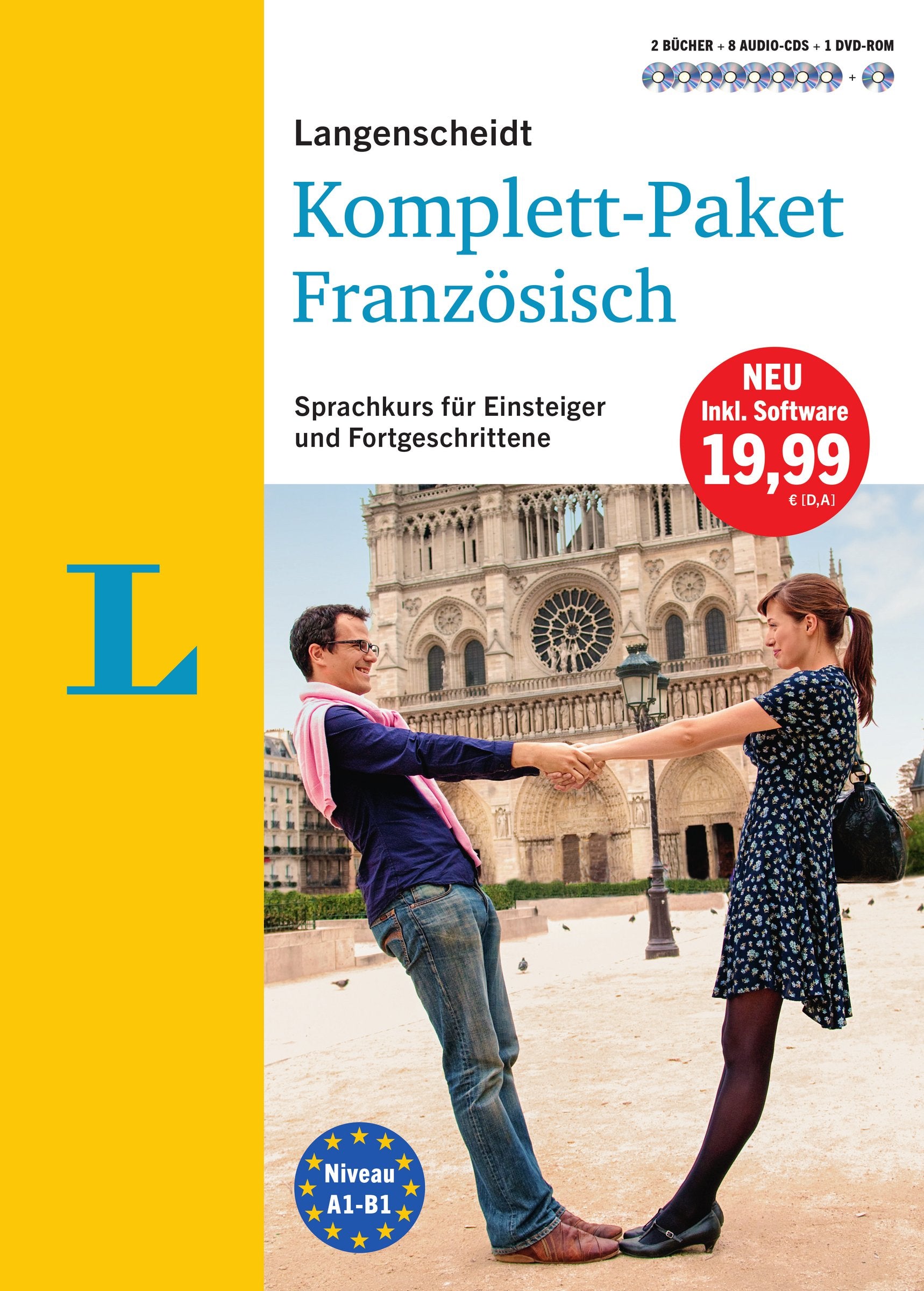 Langenscheidt Komplett-Paket Französisch - Sprachkurs mit 2 Büchern, 8 Audio-CDs, 1 DVD-ROM, MP3-Download Foreign Languages ​​& Dictionaries