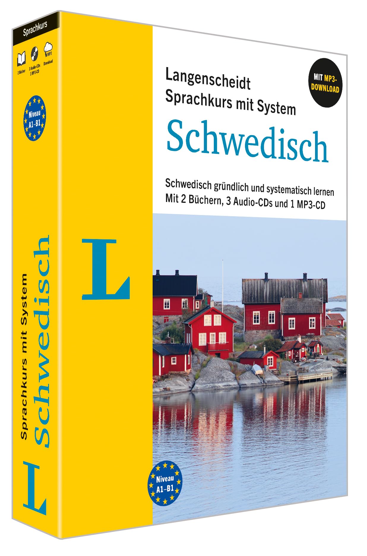 Langenscheidt Schwedisch mit System: Schwedisch gründlich und systematisch lernen. Mit 2 Büchern, 3 Audio-CDs, 1 MP3-CD und MP3-Download (Langenscheidt mit System) Foreign Languages ​​& Dictionaries