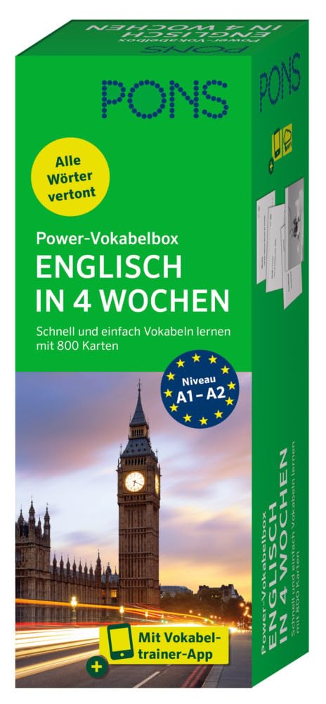 PONS Power-Vokabelbox Englisch in 4 Wochen Foreign Languages ​​& Dictionaries
