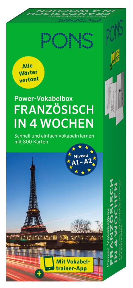 PONS Power-Vokabelbox Französisch in 4 Wochen Foreign Languages ​​& Dictionaries