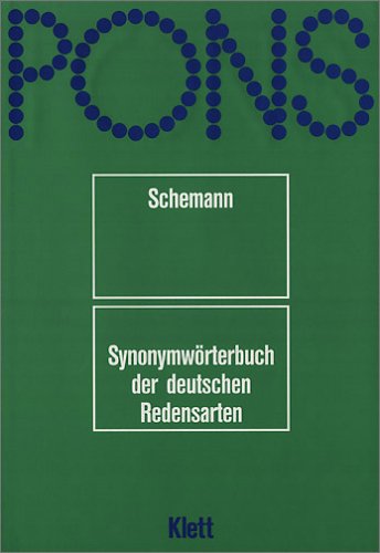 PONS Wörterbuch, Synonymwörterbuch der deutschen Redensarten Foreign Languages ​​& Dictionaries