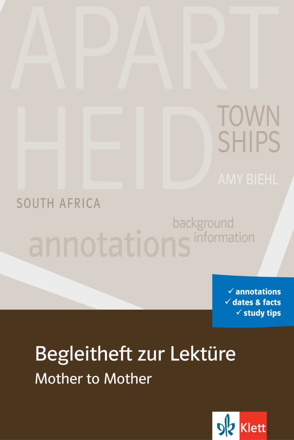 Begleitheft zur Lektüre Mother to Mother Foreign Languages ​​& Dictionaries