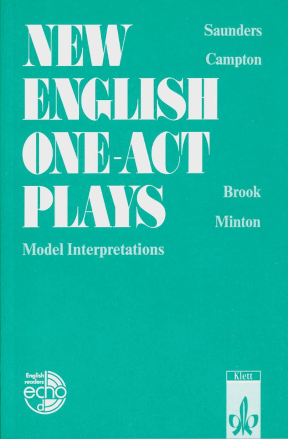 New English One-act-Plays: Model Interpretations. Englische Lektüre für die Oberstufe (Klett English Editions) Education & Training