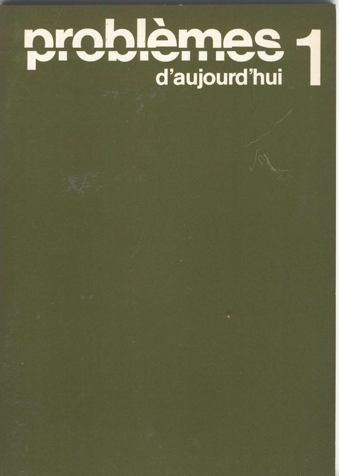 Product Image: problèmes d'aujourd'hui 1 - Textes choisis