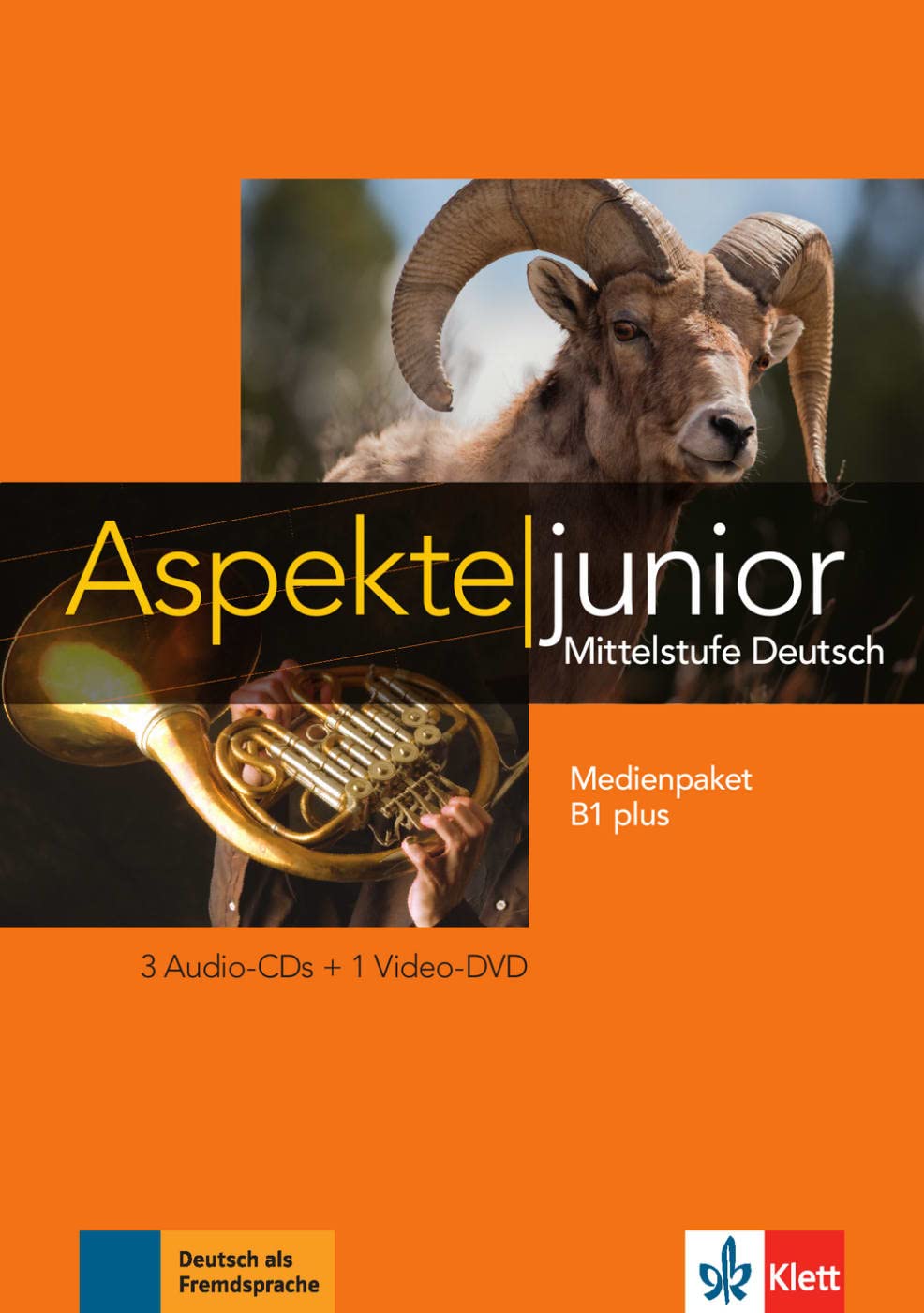 Aspekte junior B1 plus: Mittelstufe Deutsch. Medienpaket (3 Audio-CDs + DVD) (Aspekte junior: Mittelstufe Deutsch) General education