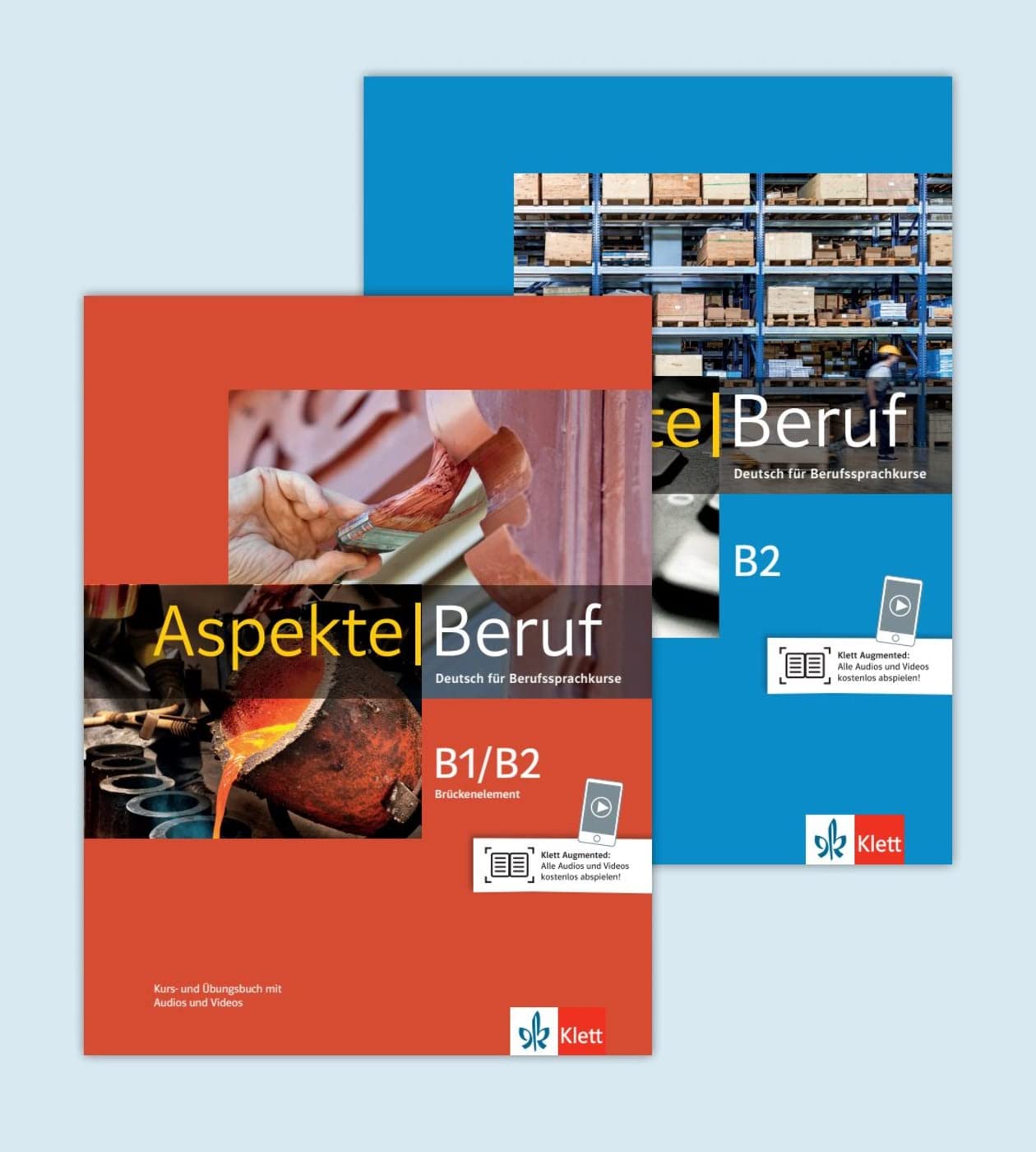 Aspekte Beruf B1/B2 Brückenelement und B2: Deutsch für Berufssprachkurse. Paket aus den Kurs- und Übungsbüchern Foreign Languages ​​& Dictionaries