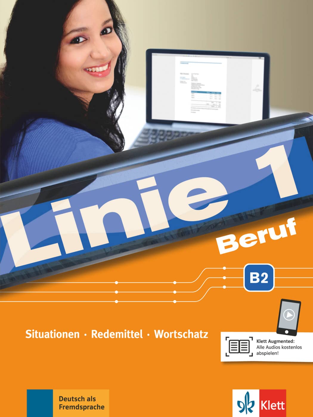 Linie 1 Beruf B2. Kurs- und Übungsbuch mit Audios book