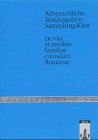 De vita et moribus familiae cuiusdam Romanae Foreign Languages ​​& Dictionaries