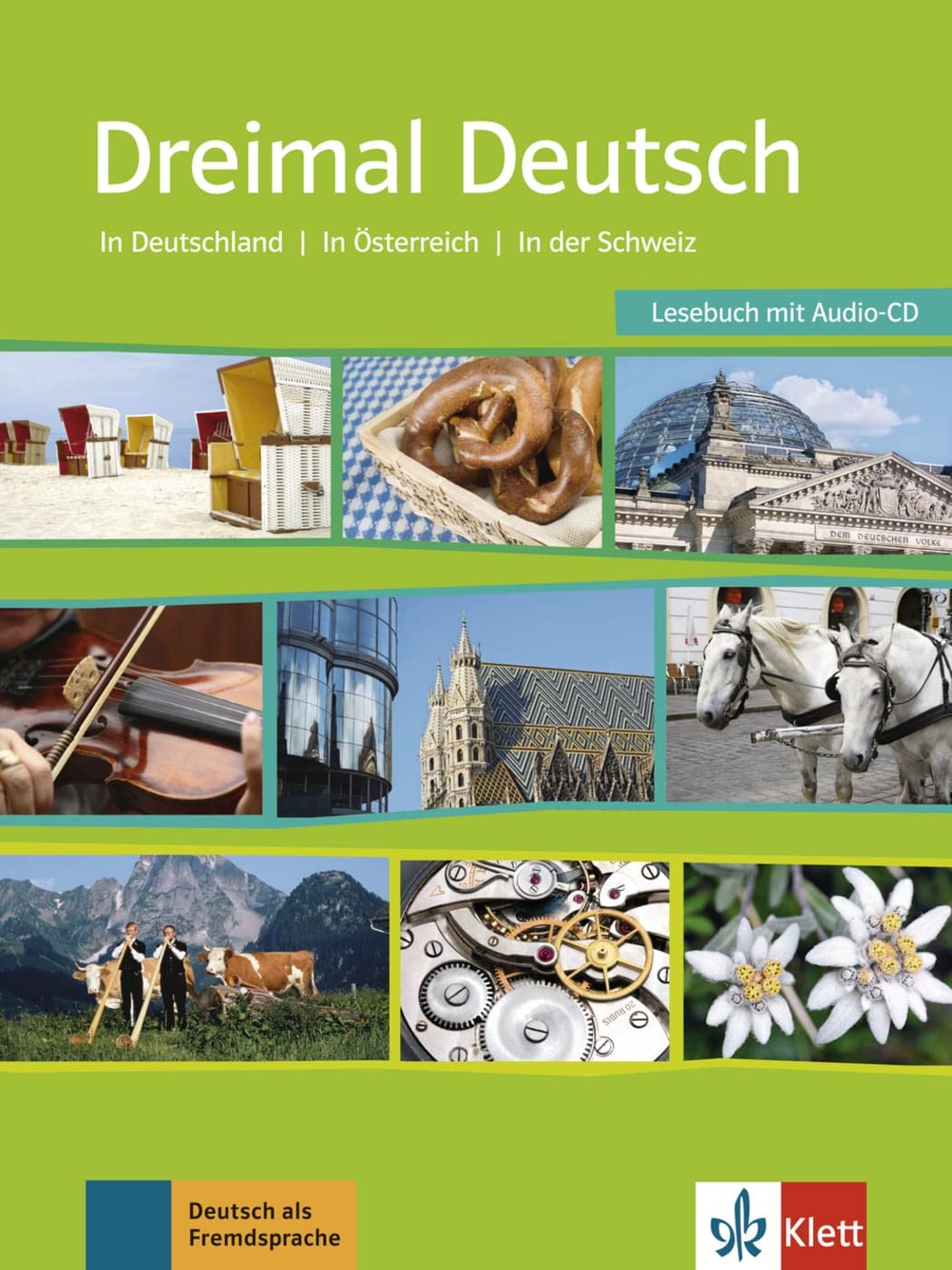 Dreimal Deutsch. Eine Landeskunde für Anfänger mit Vorkenntnissen und Fortgeschrittene. Lesebuch mit Audio-CD Books