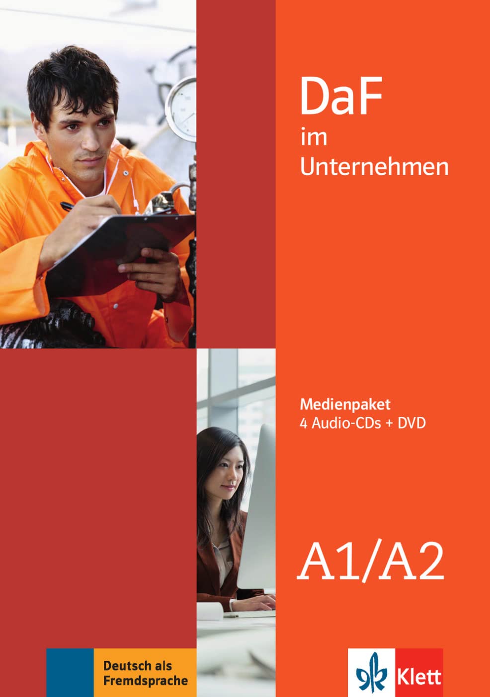 DaF im Unternehmen A1-A2: Medienpaket (4 Audio-CDs + DVD) Foreign Languages ​​& Dictionaries