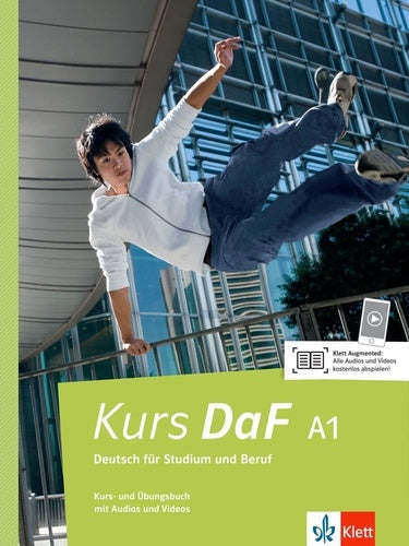Kurs DaF, A1 : Deutsch für Studium und Beruf : Kurs-und Ubungsbuch mit Audios und Videos Foreign Languages ​​& Dictionaries