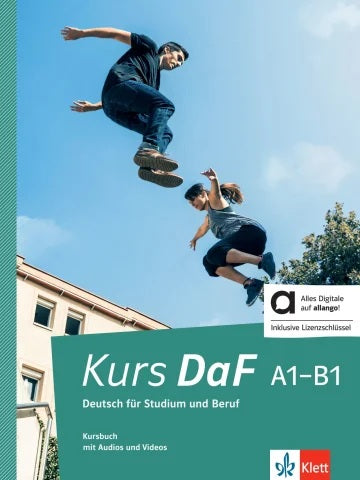 Kurs DaF, A1-B1 : Deutsch für Studium und Beruf : Kursbuch mit Audios und Videos Foreign Languages ​​& Dictionaries