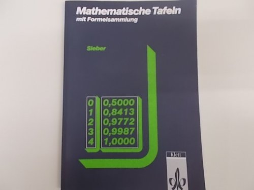 Mathematische Tafeln, Mathematische Tafeln mit Formelsammlung Study Guides