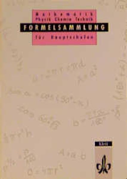 Formelsammlung für Hauptschulen Study Guides