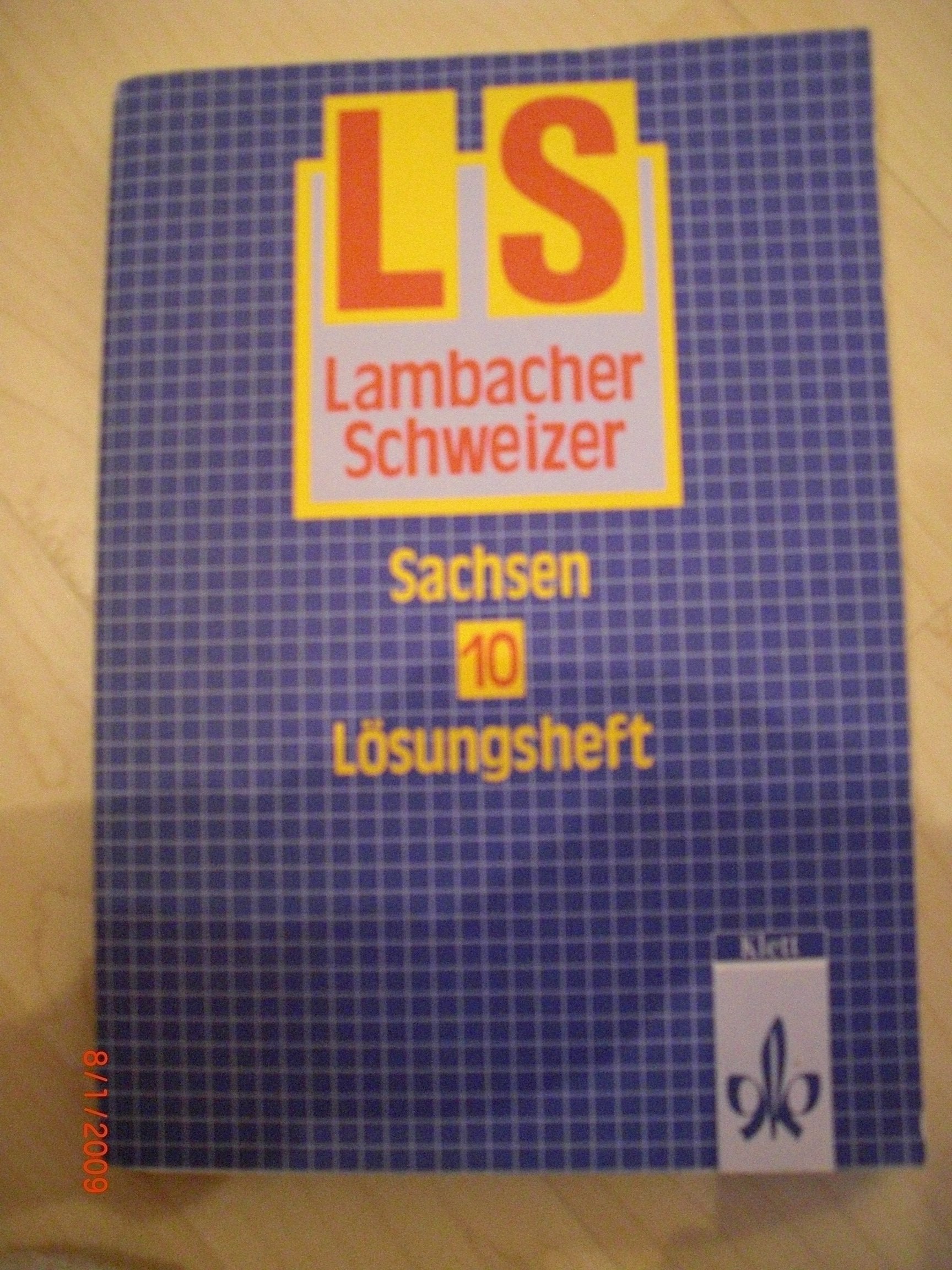 Lambacher Schweizer Ausgabe für Rheinland-Pfalz Lösungsheft 7. Schuljahr Study Guides