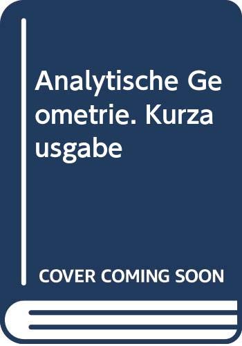 Analytische Geometrie. Kurzausgabe Books