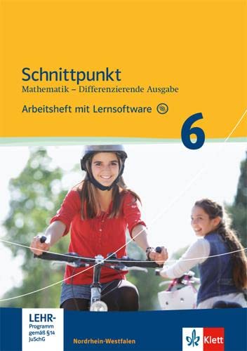 Schnittpunkt Mathematik - Differenzierende Ausgabe für Nordrhein-Westfalen / Arbeitsheft mit Lösungsheft und Lernsoftware 6. Schuljahr - Mittleres Niveau Study Guides