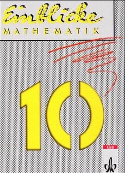 Einblicke Mathematik 10. Nordrhein-Westfalen, Rheinland-Pfalz, Niedersachsen. Euro-Ausgabe Study Guides