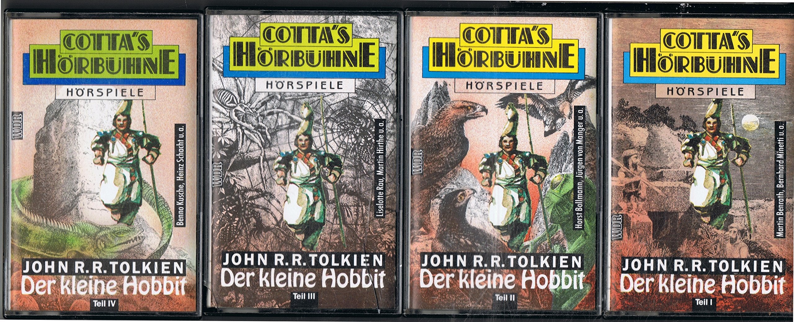 Der kleine Hobbit. Cotta's Hörbühne. 4 Cassetten. Teil I- IV Fantasy & Sci-Fi