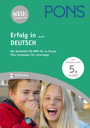 PONS Erfolg in Deutsch, 5. Klasse, 1 CD-ROM Die Nachhilfe CD für zu Hause. RSR 2006 Books