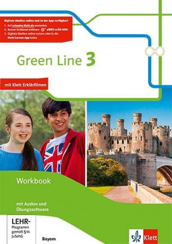 Green Line 3. Workbook mit Audios und Übungssoftware 7. Klasse.  Ausgabe Bayern Foreign Languages ​​& Dictionaries