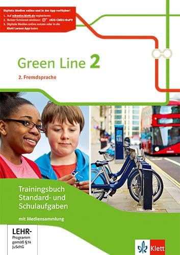 Green Line 2. 2. Fremdsprache. Trainingsbuch Standard- und Schulaufgaben, Heft mit Lösungen und CD-Extra Klasse 7 Foreign Languages ​​& Dictionaries