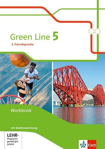 Green Line 5. Ausgabe 2. Fremdsprache: Workbook mit Mediensammlung Klasse 10 (Green Line. Ausgabe 2. Fremdsprache ab 2018) Foreign Languages ​​& Dictionaries