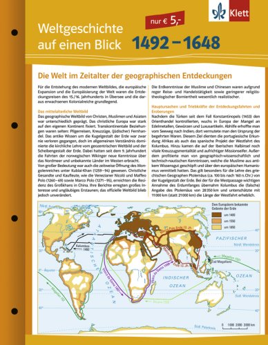 Weltgeschichte auf einen Blick: 1492-1648 Study Guides