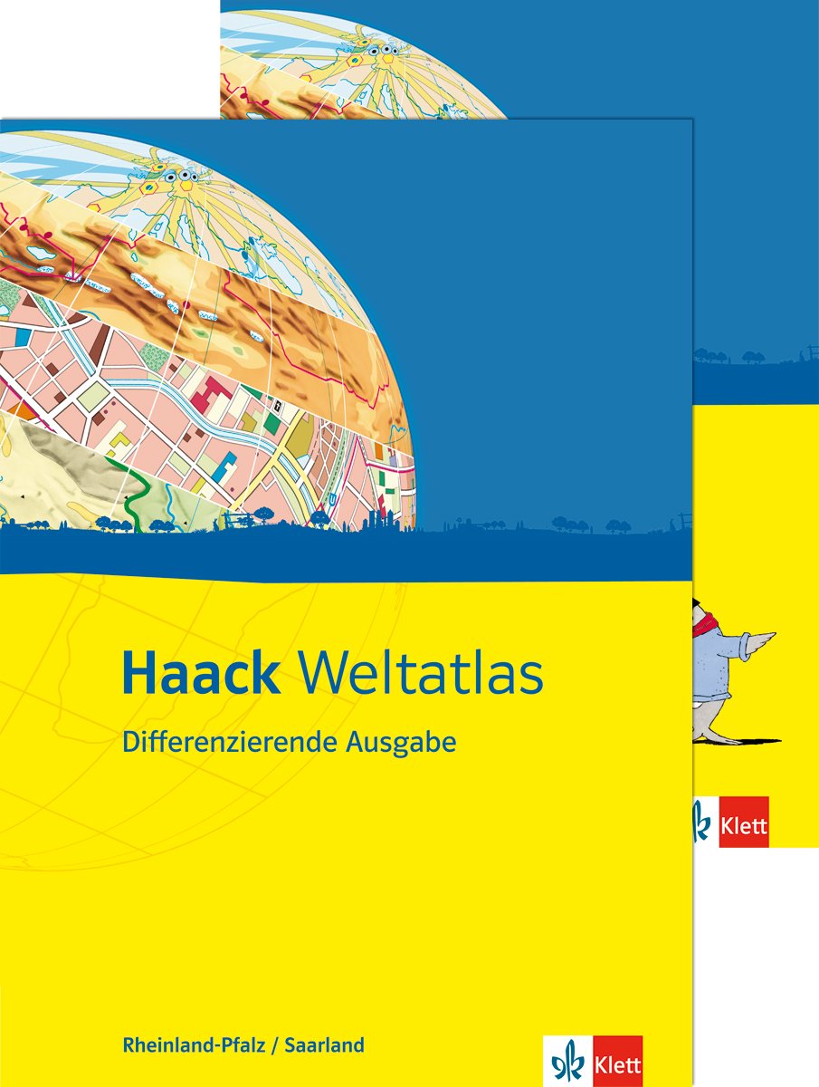 Haack Weltatlas Differenzierende Ausgabe / Ausgabe für Rheinland-Pfalz und Saarland: Mit Arbeitsheft Kartenlesen mit Atlasführerschein Study Guides