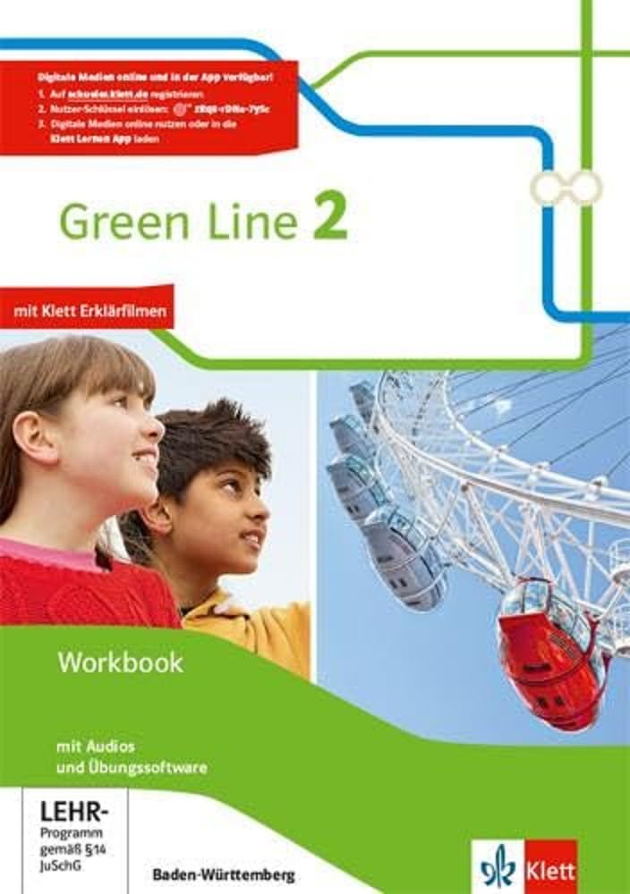 Green Line 2. Ausgabe Baden-Württemberg: Workbook mit Audios und Übungssoftware Klasse 6 (Green Line. Ausgabe für Baden-Württemberg ab 2016) Foreign Languages ​​& Dictionaries