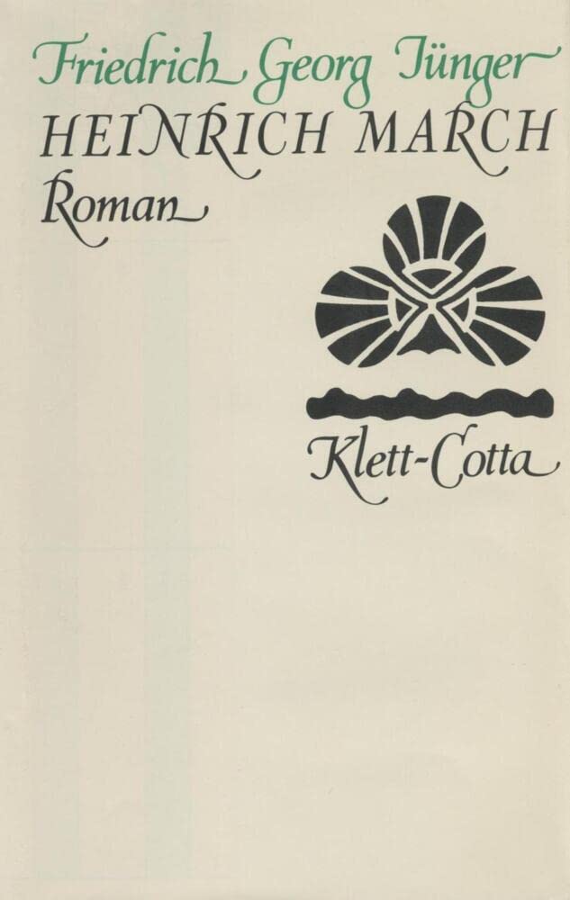 Heinrich March: Roman. (Einzelausgabe) Contemporary literature