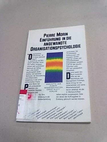 Einführung in die angewandte Organisationspsychologie Business, Finance & Career
