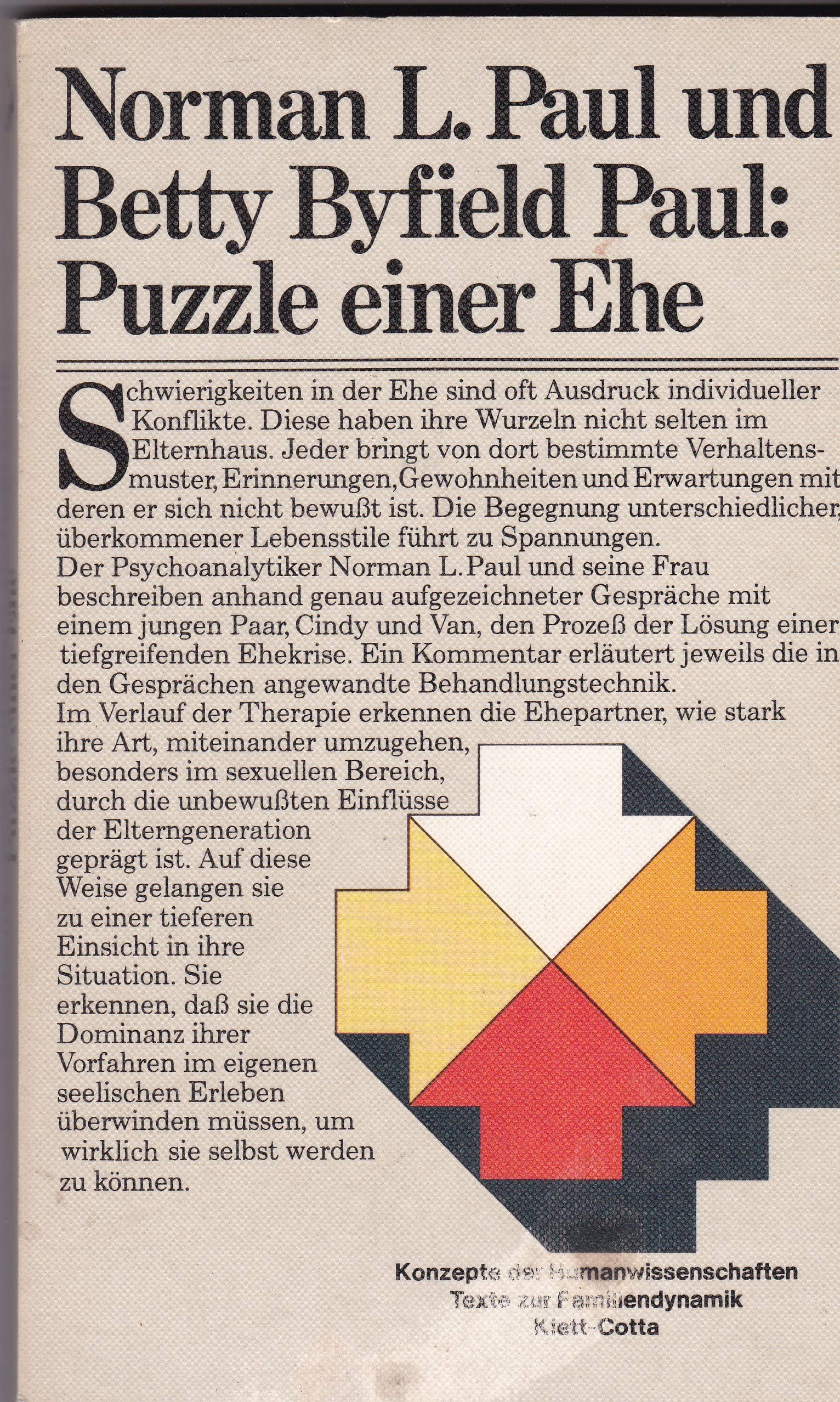 Puzzle einer Ehe. Verlauf einer Paartherapie Psychology