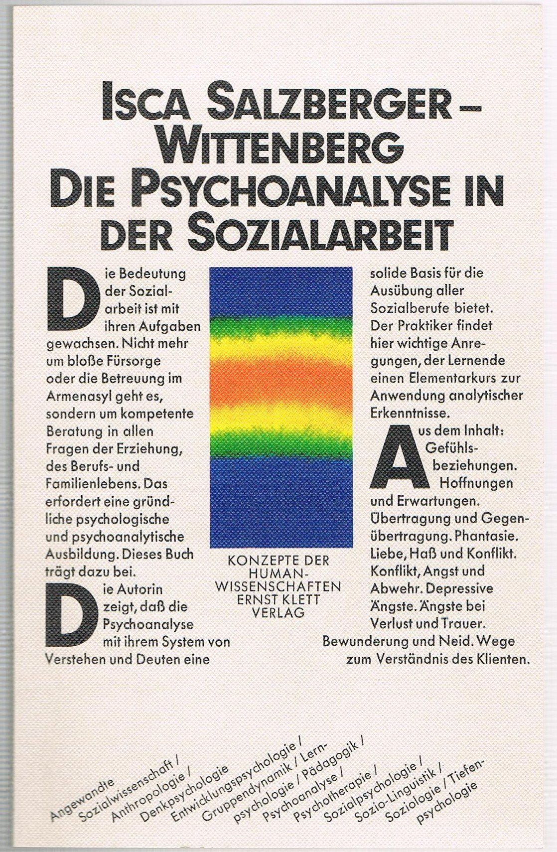 Die Psychoanalyse in der Sozialarbeit Psychology